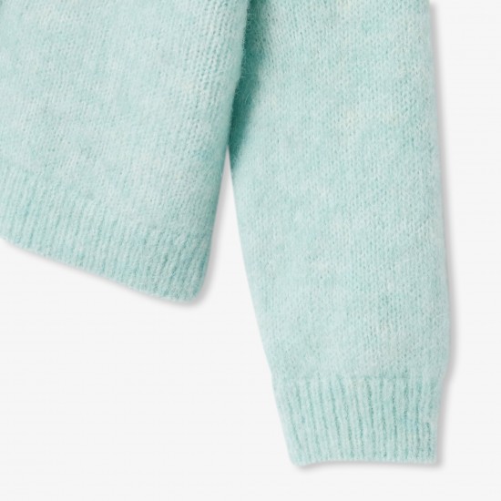 Baby girl cardigan in wool and alpaca