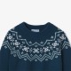 Boy sweater with jacquard collar