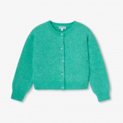 Girl wool and alpaca cardigan Girl wool and alpaca cardigan