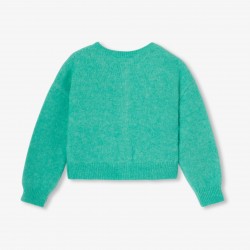 Girl wool and alpaca cardigan