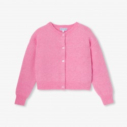 Girl wool and alpaca cardigan Girl wool and alpaca cardigan