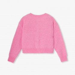 Girl wool and alpaca cardigan