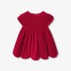 Baby girl Holiday dress in smooth velvet