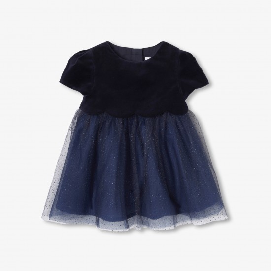 Baby girl two-material  Holiday dress