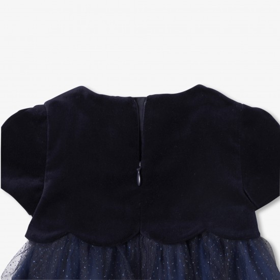Baby girl two-material  Holiday dress
