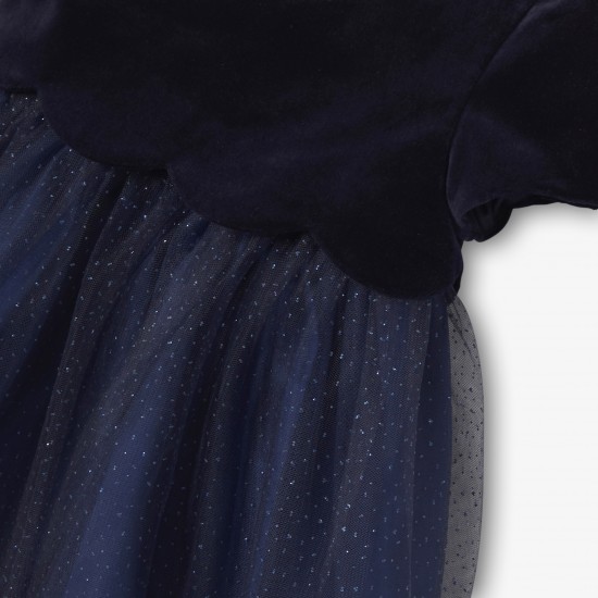 Baby girl two-material  Holiday dress