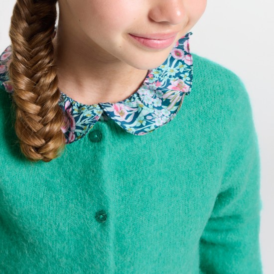 Girl wool and alpaca cardigan Girl wool and alpaca cardigan
