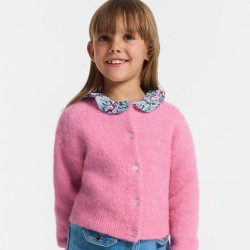 Girl wool and alpaca cardigan Girl wool and alpaca cardigan
