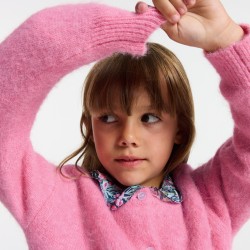 Girl wool and alpaca cardigan