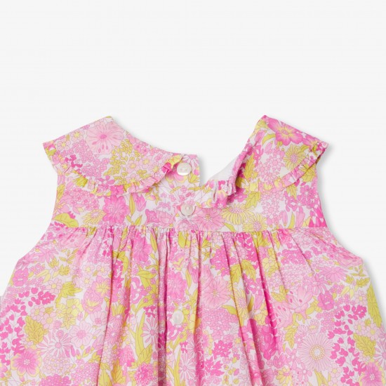 Baby girl  sleeveless dress in Liberty fabric