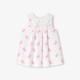 Baby girl pinafore dress in cotton piqué