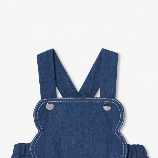 Baby girl lightweight denim romper