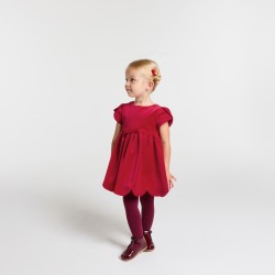 Baby girl Holiday dress in smooth velvet