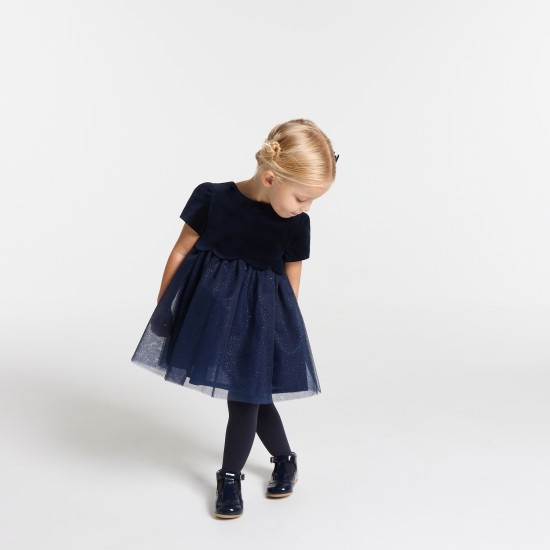 Baby girl two-material  Holiday dress