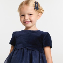 Baby girl two-material  Holiday dress