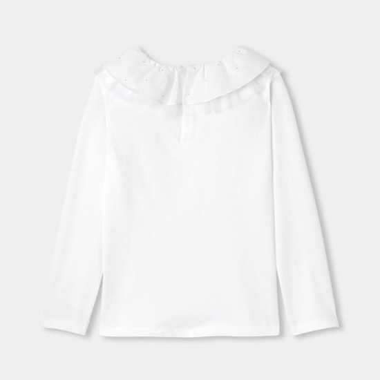 Girl T-shirt with a collar