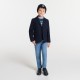 Boy sweater with jacquard collar