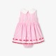 Baby girl sleeveless dress in poplin