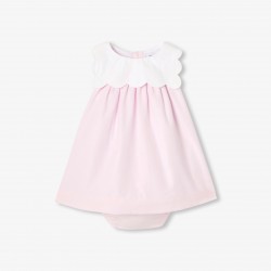Baby girl dress in cotton poplin