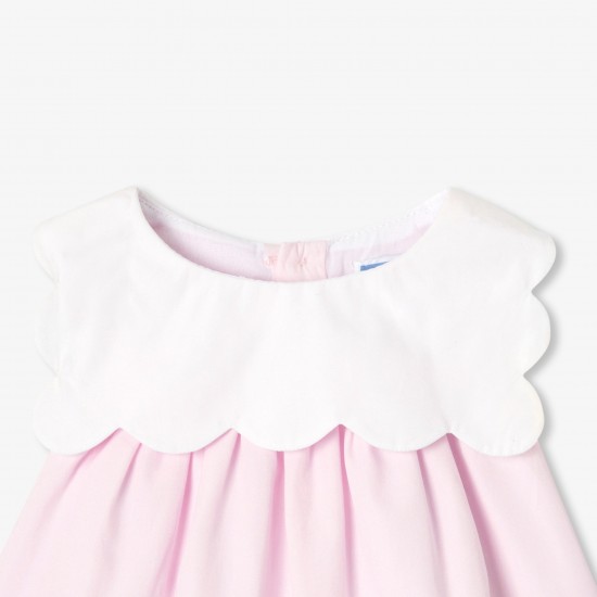 Baby girl dress in cotton poplin