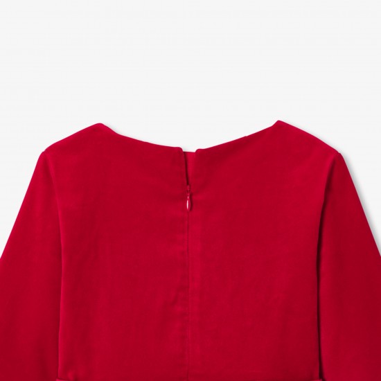 Girl bi-material dress