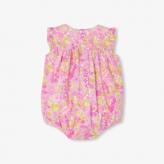 Baby girl romper in Liberty fabric