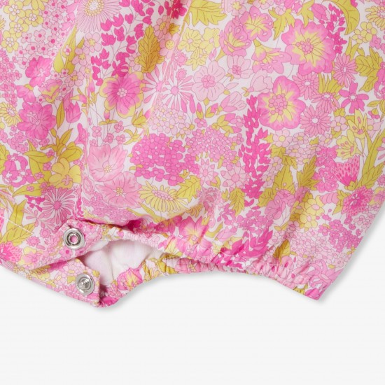 Baby girl romper in Liberty fabric
