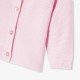 Baby girl cardigan in garter stitch cotton