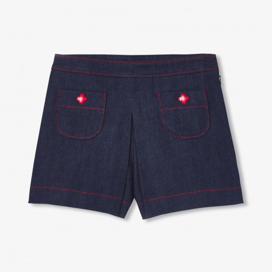 Girls' denim skirt shorts