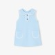 Baby girl sleeveless dress in cotton piqué