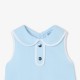 Baby girl sleeveless dress in cotton piqué