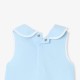 Baby girl sleeveless dress in cotton piqué