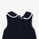 Baby girl sleeveless dress in cotton piqué
