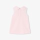 Baby girl sleeveless dress in cotton piqué