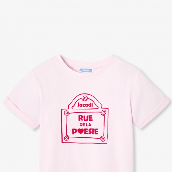 Girls' cotton T-shirt