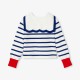 Girls' cardigan with sailor collar