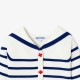 Girls' cardigan with sailor collar