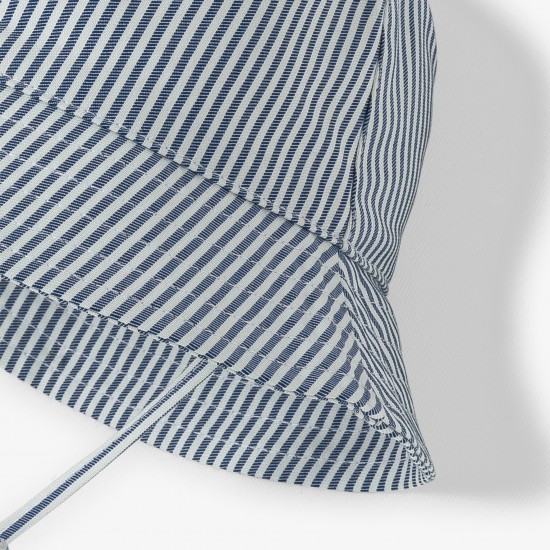 Baby striped cotton bucket hat