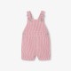 Baby boy striped twill dungaree shorts