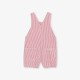 Baby boy striped twill dungaree shorts