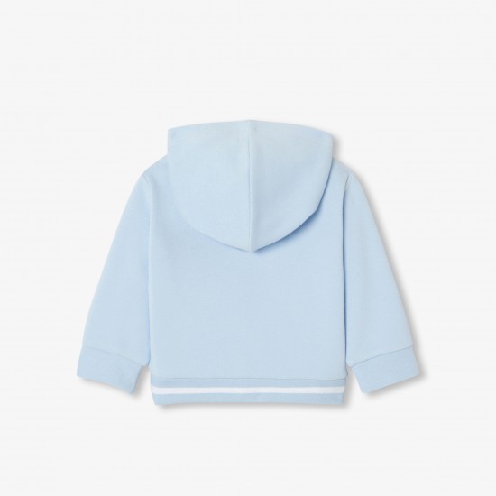 Baby boy piqué zip-up sweatshirt