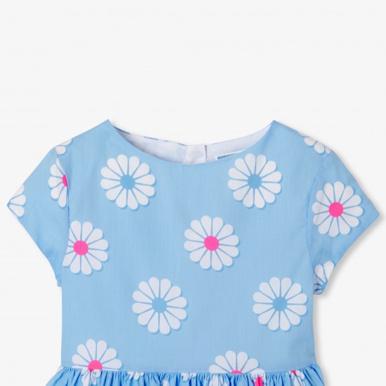 Girls' poplin dress