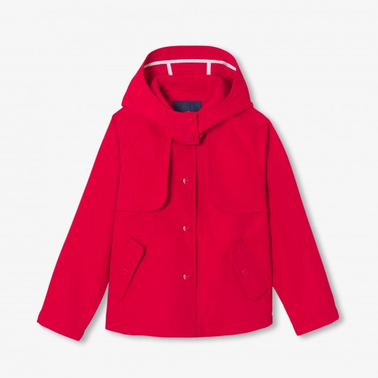 Girls' short trench coat