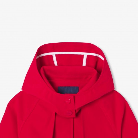 Girls' short trench coat