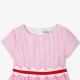 Girls' striped poplin dress