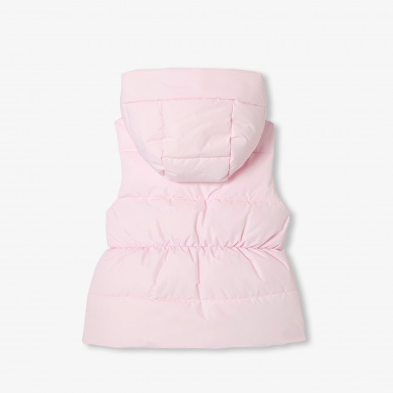 Girl sleeveless puffer jacket