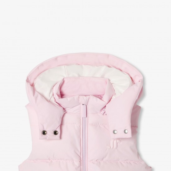 Girl sleeveless puffer jacket