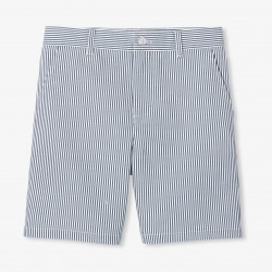 Boy striped twill Bermuda shorts