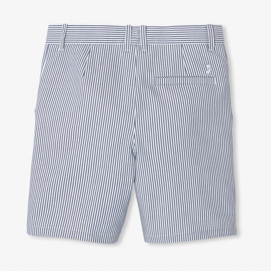 Boy striped twill Bermuda shorts