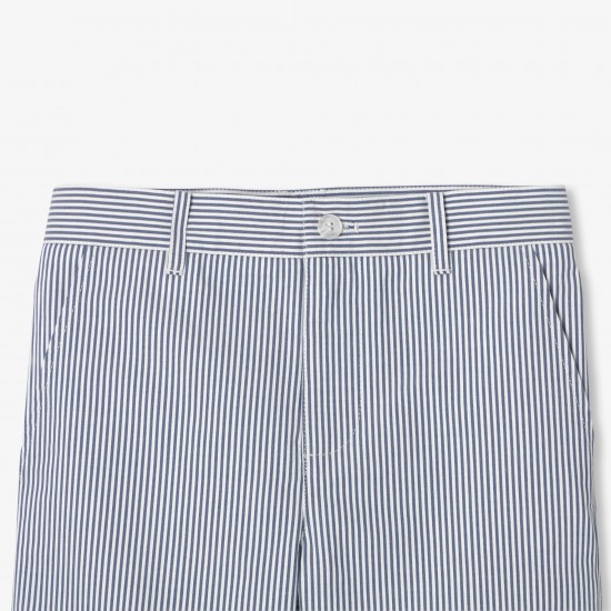 Boy striped twill Bermuda shorts